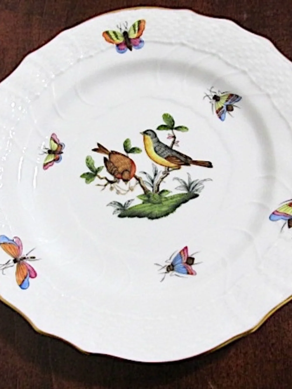 VTG Herend Porcelain Bread&Butter Plate, Rothchild Motif 7 - Picture 4 of 10